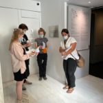 T2-Cycladic: Students enjoy a lecture in the Cycladic Museum from Anastasia Vassiliou.